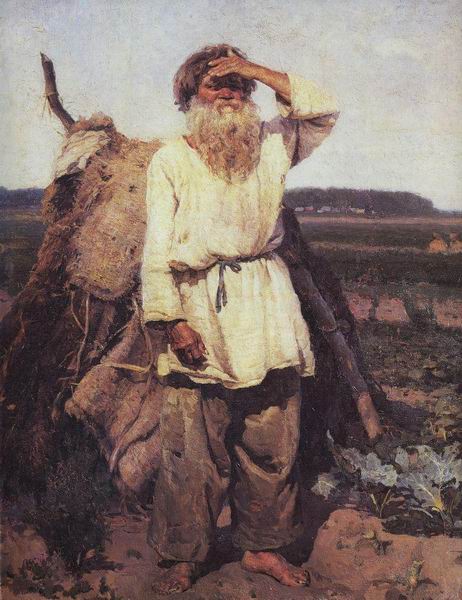 Василий Суриков. - Старик-огородник, 1882